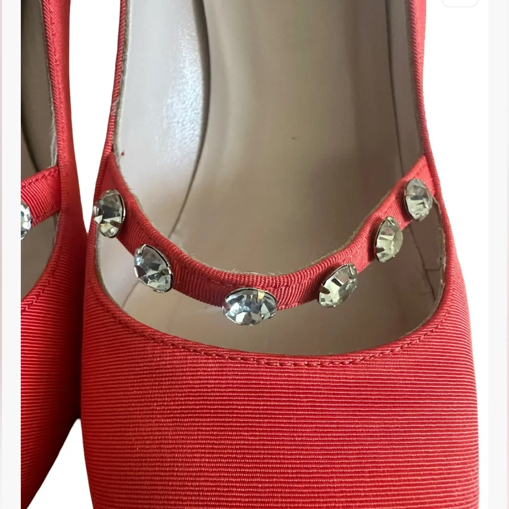SJP coral 39/5 Pointed Toe Women's Shoes with Stones